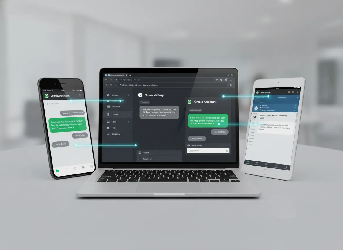 Manage Omnix from mobile, desktop, and web