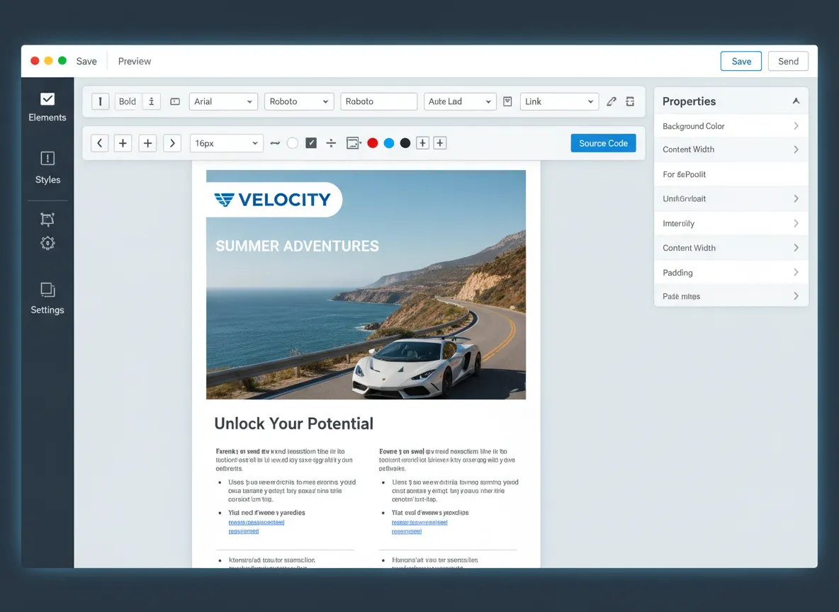 HTML Email Template Editor