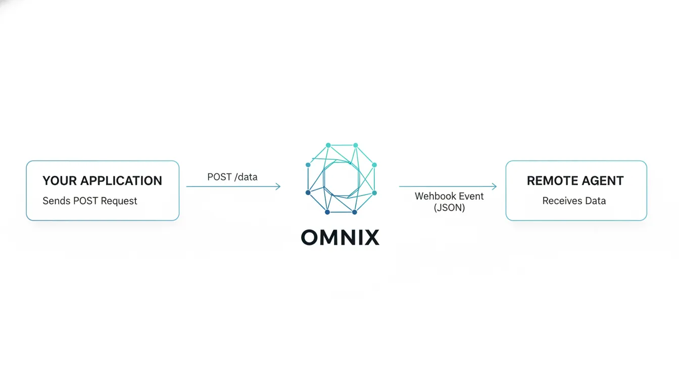 Omnix API and Webhook diagram