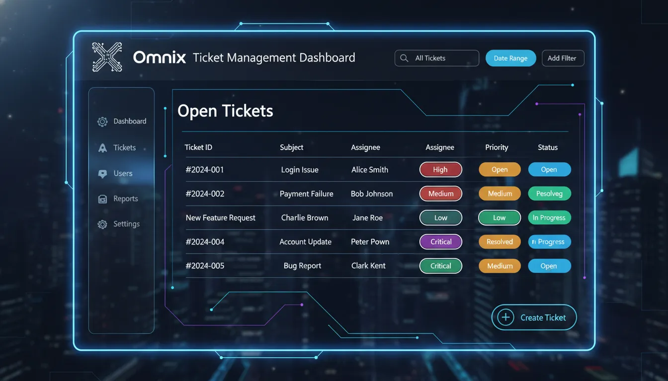 Ticket Management Dashboard