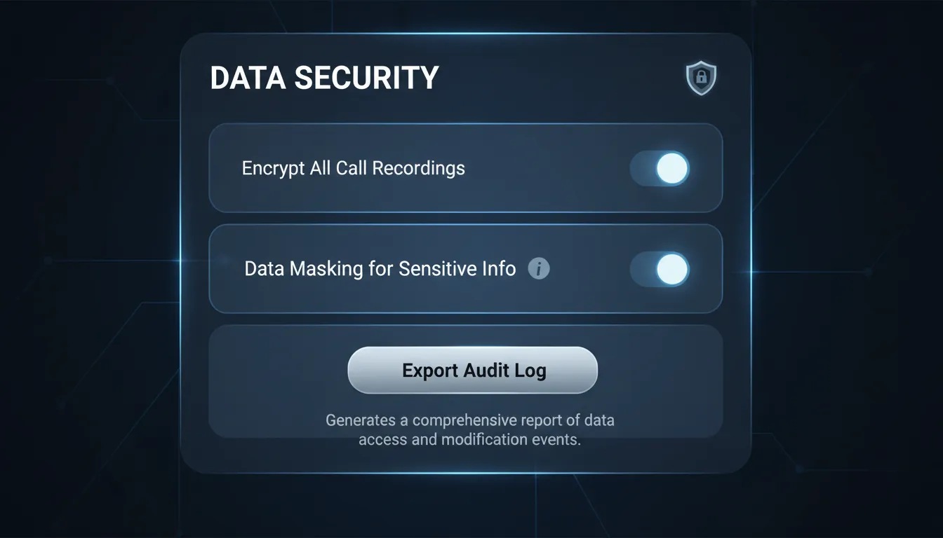 Data Security Settings UI