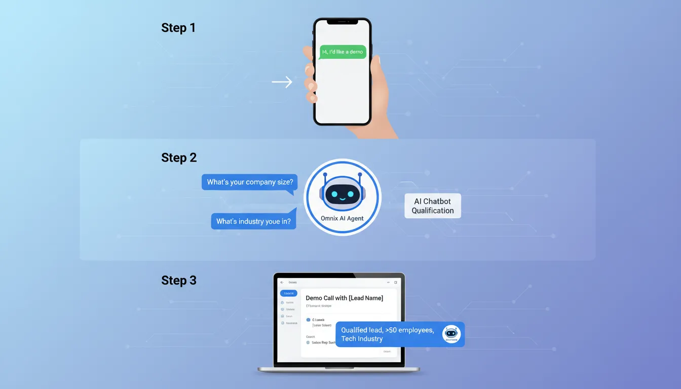 AI lead qualification workflow diagram