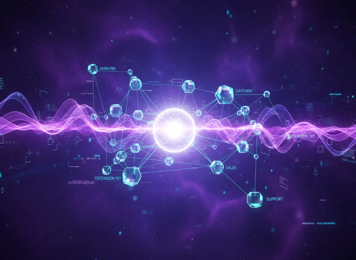 Abstract voice communication network