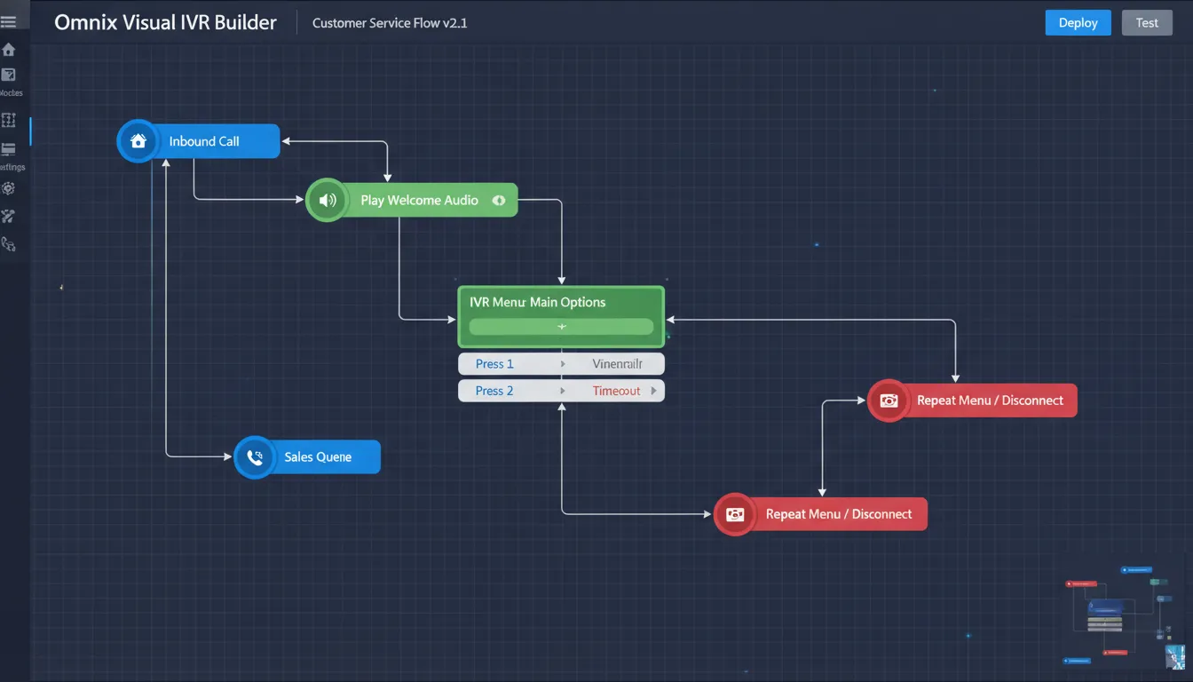 Visual IVR Builder UI