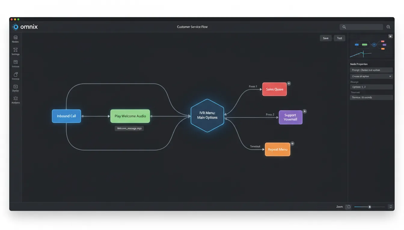Visual IVR Builder UI
