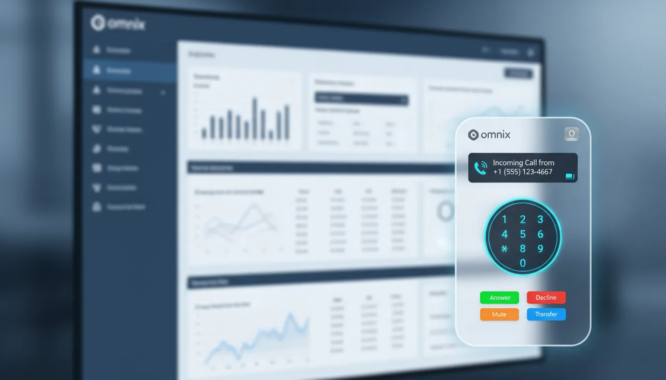Integrated softphone widget
